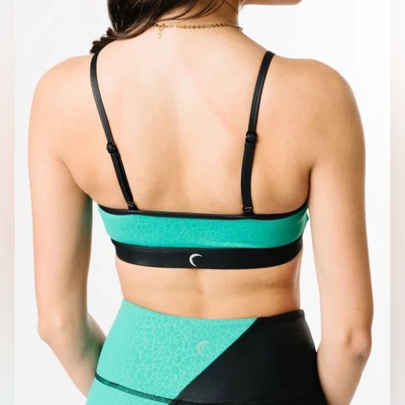 Zyia Jade River Stone Light n Tight Adustable Sport Bra Size Small - Picture 2 of 8